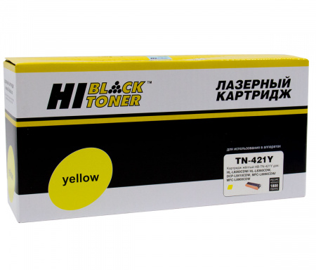Тонер-картридж Hi-Black (HB-TN-421Y) для Brother HL-L8260/8360/MFC L8690/8900/DCP L8410, Y, 1,8K