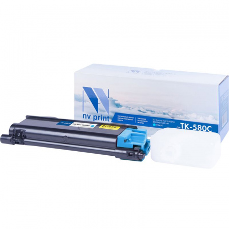 Картридж NVP совместимый NV-TK-580 Cyan для Kyocera Ecosys P6021/ P6021cdn/ FS C5150/ C5150DN (2800k) [new]
