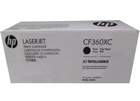 Картридж HP CLJ Enterprise M552/553/MFP M577 125K (O) BK  CF360XC (белая коробка)
