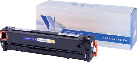 Картридж NVP совместимый NV-CB542A/NV-716 Yellow универсальные для HP/Canon Color LaserJet CP1215/ CP1515n/ CM1312/ CM1312nfi/ i-SENSYS LBP-5050/ MF8030C/ MF8050C/ 8080C (1400k) [new]