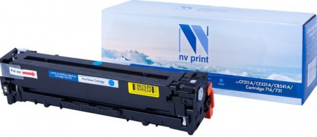 Картридж NVP совместимый NV-CF211A/CE321A/CB541A/NV716/731 Cyan универсальные для HP/Canon LaserJet Pro 200 color MFP M276n/ MFP M276nw/ 200 M251n/ M251nw/ CM1415fn/ CM1415fnw/ CP1525n/ CP1525nw/ LBP 7100 i-Sensys 7100CN/ 7110/ 7110CW/ MF 623CN/ 628CW/ 82
