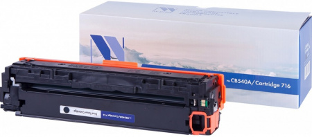Картридж NVP совместимый NV-CB540A/NV-716 Black универсальные для HP/Canon Color LaserJet CP1215/ CP1515n/ CM1312/ CM1312nfi/ i-SENSYS LBP-5050/ MF8030C/ MF8050C/ 8080C (2200k) [new]