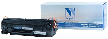 Картридж NVP совместимый NV-CB435A/CB436A/CE285A/CE278A/NV-725 универсальные для HP/Canon LaserJet P1005/ P1006/ M1120/ M1120n/ M1522n/ M1522nf/ P1505/ P1505n/ M1132/ M1212nf/ M1217nfw/ P1102/ P1102w/ M1214nfh/ M1132s/ P1566/ P1606dn/ M1536dnf/6000 i-Sens