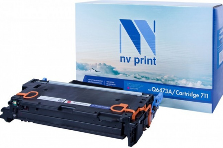 Картридж NVP совместимый NV-Q6473A/NV-711 Magenta универсальные для HP/Canon Color LaserJet 3600/ 3600dn/ 3600n/ LBP 5300 i-Sensys/ 5360/ MF 8450/ 9130/ 9170/ 9220/ 9220Cdn/ 9280/ 9280Cdn (4000k) [reman]