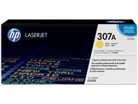 Картридж HP CLJ 5225 (O) CE742A, Y, 7,3K
